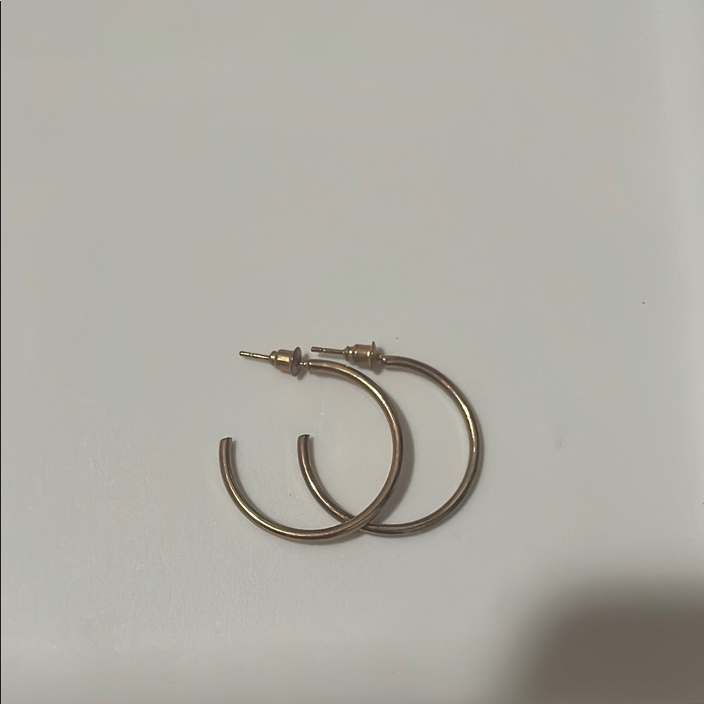 Medium Gold Hoop Earrings